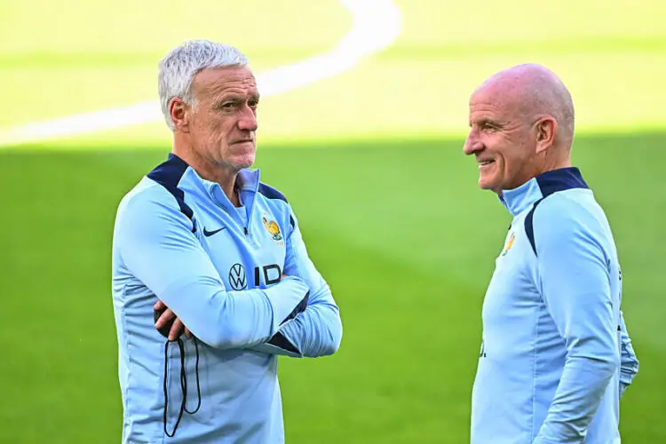 Didier Deschamps et Guy Stéphan (Photo by Icon Sport)