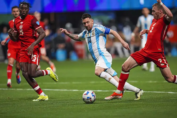 Lionel Messi lors d'Argentine - Canada   - Photo by Icon Sport