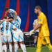 Argentine - Canada, les joueurs de l'Albiceleste célèbrent  - Photo by Icon Sport