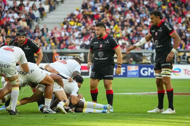 Cyril BAILLE of Stade Toulousain during the Semi Final Top 14 match between Toulouse and La Rochelle at Stade Matmut Atlantique on June 21, 2024 in Bordeaux, France.(Photo by Pierre Costabadie/Icon Sport)   - Photo by Icon Sport