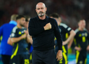 Scotland head coach Steve Clarke at full time during the UEFA Euro 2024 match between Scotland and Hungary, Group A, date 3, played at Mercedes-Benz Arena Stadium on June 23, 2024 in Stuttgart, Germany. (Photo by Bagu Blanco / Pressinphoto / Icon Sport)   - Photo by Icon Sport