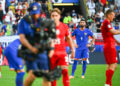 Olivier Giroud avec les Bleus - Photo by Icon Sport