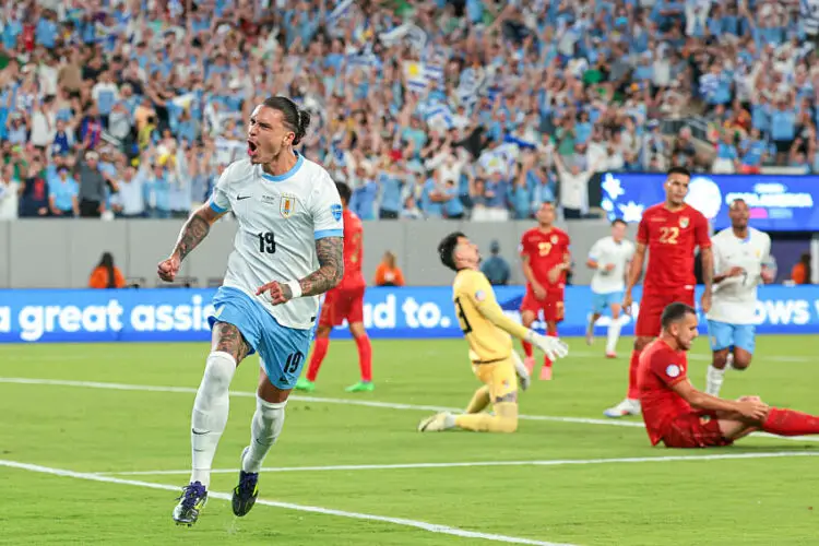 Nunez avec l'Uruguay contre la Bolivie   - Photo by Icon Sport