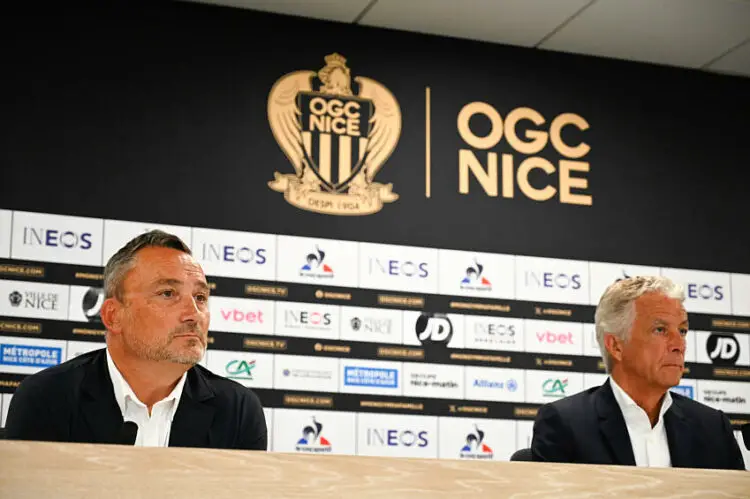 Franck Haise présenté par l'OGC Nice - Photo by Icon Sport