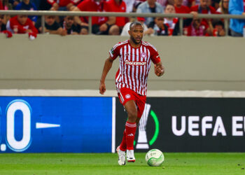 Ayoub El Kaabi  of Olympiacos