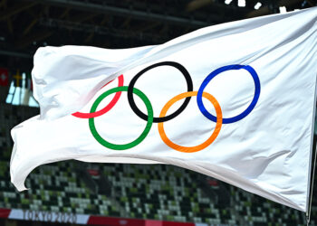 Drapeau Jeux Olympiques (Photo by Icon Sport)