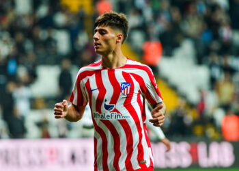 Carlos Martín of Atletico Madrid during the Friendly match between Besiktas and Atletico Madrid at Vodafone Park in Istanbul, Turkey , on April 12, 2023. (Photo by Seskimphoto ) - Photo by Icon sport   - Photo by Icon Sport