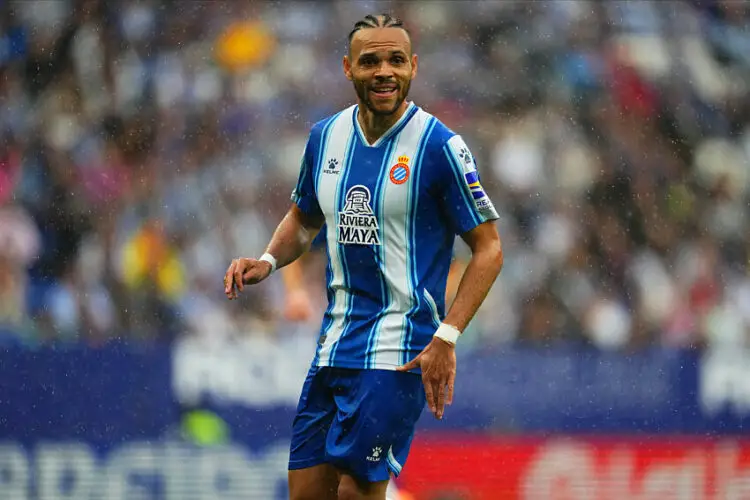 Martin Braithwaite avec le RCD Espanyol - Photo by Icon Sport