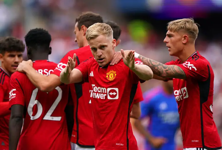 Donny van de Beek avec Manchester United - Photo by Icon Sport