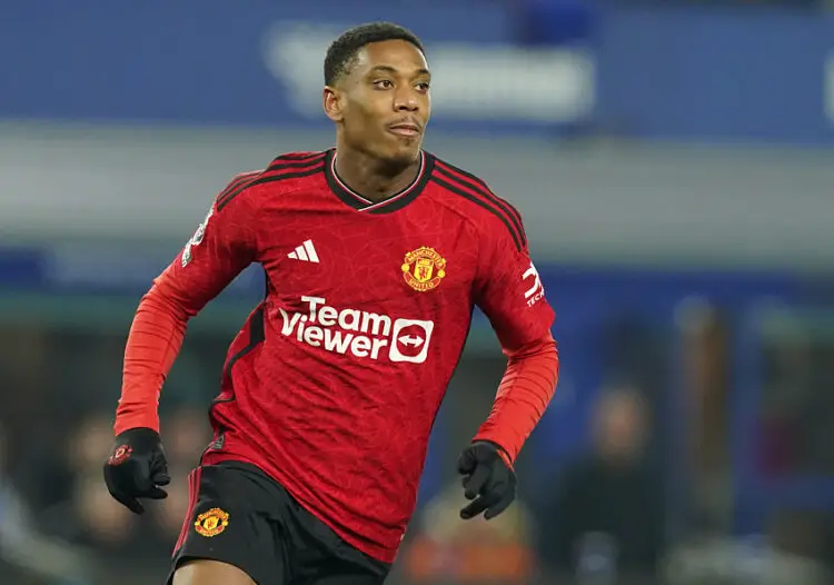 Liverpool, England, 26th November 2023. Anthony Martial of Manchester United during the Premier League match at Goodison Park, Liverpool. Picture credit should read: Andrew Yates / Sportimage - Photo by Icon sport   - Photo by Icon Sport