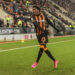 Jaden Philogene-Bidace of Hull City celebrates after scoring his sides first goal during the Sky Bet Championship match between Rotherham United and Hull City at the New York Stadium, Rotherham Picture by Matt Wilkinson/Focus Images Ltd 07814 960751 13/02/2024   - Photo by Icon Sport   - Photo by Icon Sport