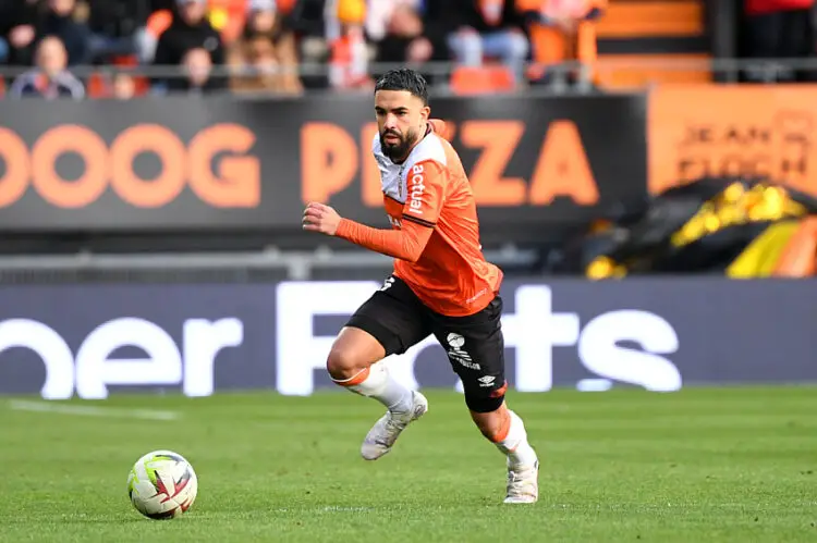 06 Imran LOUZA (fcl) during the Ligue 1 Uber Eats match between Football Club de Lorient and Football Club de Nantes at Stade du Moustoir on February 24, 2024 in Lorient, France. (Photo by Anthony Bibard/FEP/Icon Sport)   - Photo by Icon Sport