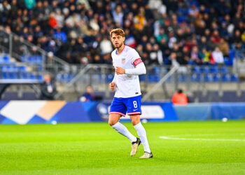 Tanner TESSMANN of USA during the International friendly match U23 between France and United States at Stade Auguste Bonal on March 25, 2024 in Montbeliard, France. (Photo by Daniel Derajinski/Icon Sport)   - Photo by Icon Sport