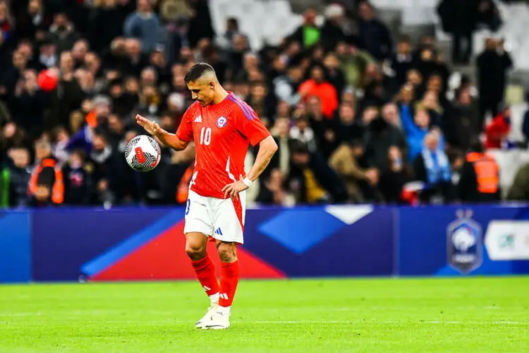 Alexis Sanchez avec le  Chili - Photo by Icon Sport