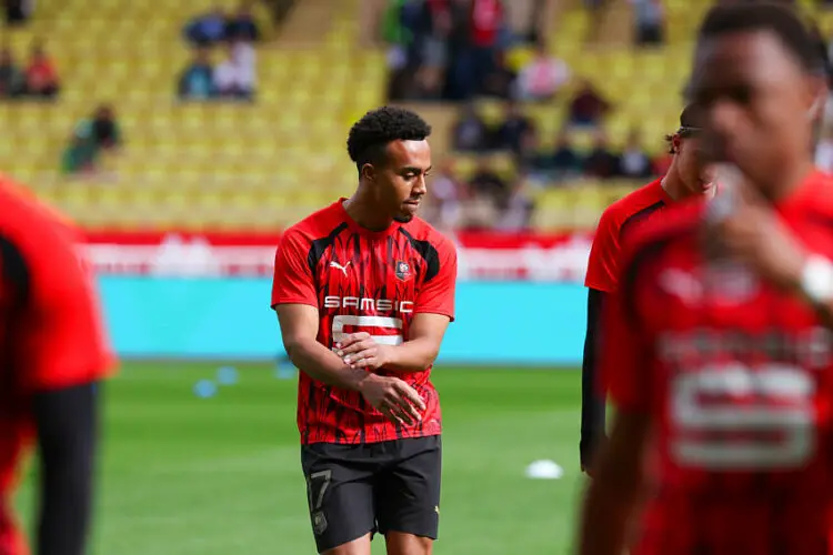 Guéla Doué avec Rennes  - Photo by Icon Sport