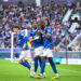 Jean ONANA of Olympique de Marseille and Amir MURILLO of Olympique de Marseille celebrate after scores during the Ligue 1 Uber Eats match between Toulouse and Marseille at Stadium de Toulouse on April 21, 2024 in Toulouse, France.(Photo by Anthony Bibard/FEP/Icon Sport)   - Photo by Icon Sport