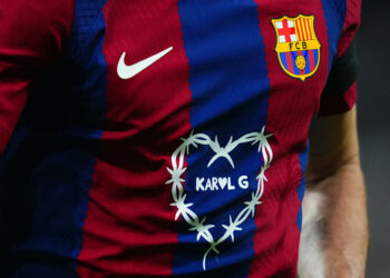 Le maillot du Barça en avril 2024 - Photo by Icon Sport