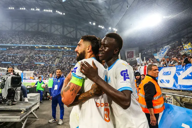 Pape Gueye et Gigot avec l'OM - Photo by Icon Sport