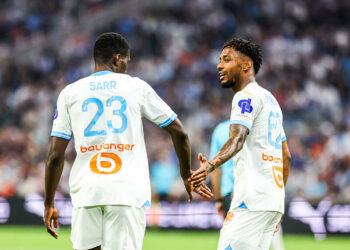Ismaïla Sarr and Amir Murillo avec l'OM  - Photo by Icon Sport