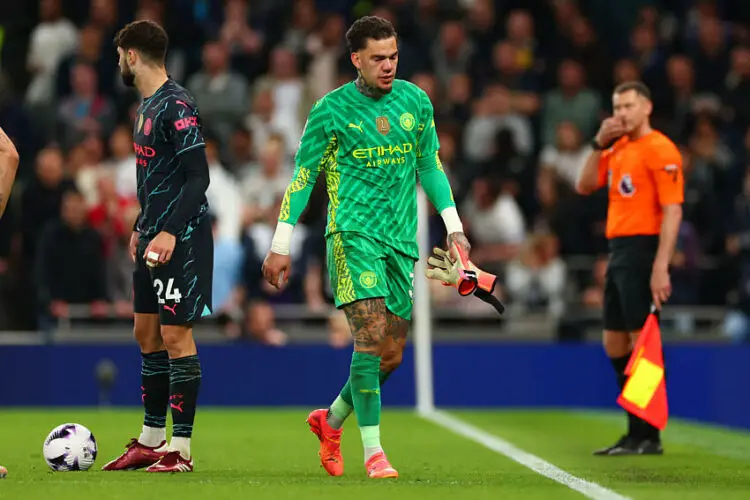 14th May 2024; Tottenham Hotspur Stadium, London, England; Premier League Football, Tottenham Hotspur versus Manchester City; Ederson of Manchester City is substituted for Stefan Ortega   - Photo by Icon Sport
