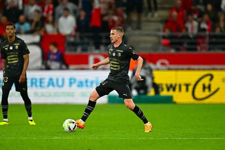 Benjamin BOURIGEAUD of Stade Rennais FC during the Ligue 1 Uber Eats match between Reims and Rennes at Stade Auguste Delaune on May 19, 2024 in Reims, France.(Photo by Baptiste Fernandez/Icon Sport)   - Photo by Icon Sport