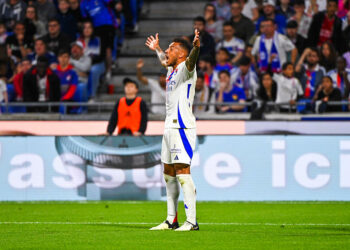 Corentin TOLISSO of Lyon during the Ligue 1 Uber Eats match between Lyon and Strasbourg at Groupama Stadium on May 19, 2024 in Lyon, France.(Photo by Sylvain Thomas/FEP/Icon Sport)   - Photo by Icon Sport