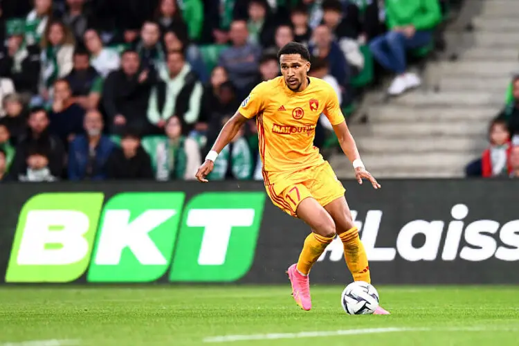 17 Andreas HOUNTONDJI (raf) during the Ligue 2 BKT Playoffs match between Saint Etienne and Rodez at Stade Geoffroy-Guichard on May 24, 2024 in Saint-Etienne, France.(Photo by Philippe Lecoeur/FEP/Icon Sport)   - Photo by Icon Sport