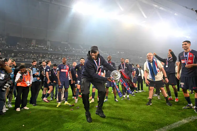 Presnel Kimpembe avec le PSG - Photo by Icon Sport