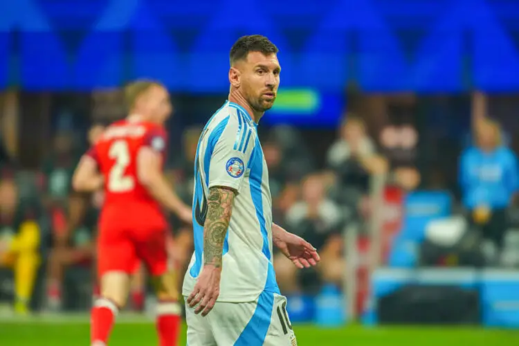 Lionel Messi avec l'Argentine en 2024 à la Copa America - Photo by Icon Sport