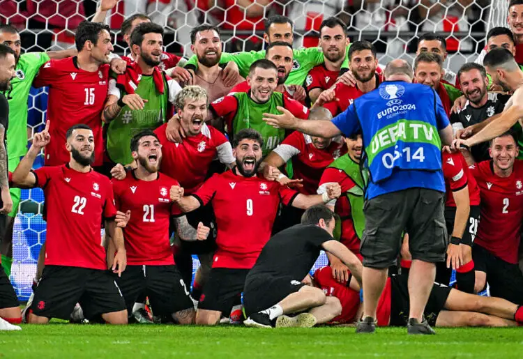 26.06.2024, la Géorgie après son succès historique contre le Portugal - Photo by Icon