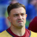 Xherdan Shaqiri (Switzerland) schaut enttaeuscht waehrend des Achtelfinalspiels der UEFA EURO 2024 zwischen Schweiz und Italien, Olympiastadion Berlin am 29. June 2024 in Berlin, Deutschland. (Foto von Marco Steinbrenner/DeFodi Images)       Xherdan Shaqiri (Switzerland) looks dejected during the UEFA EURO 2024 - Round of 16 match between Switzerland and Italy at Olympic Stadium on June 29, 2024 in Berlin, Germany. (Photo by Marco Steinbrenner/DeFodi Images)   - Photo by Icon Sport