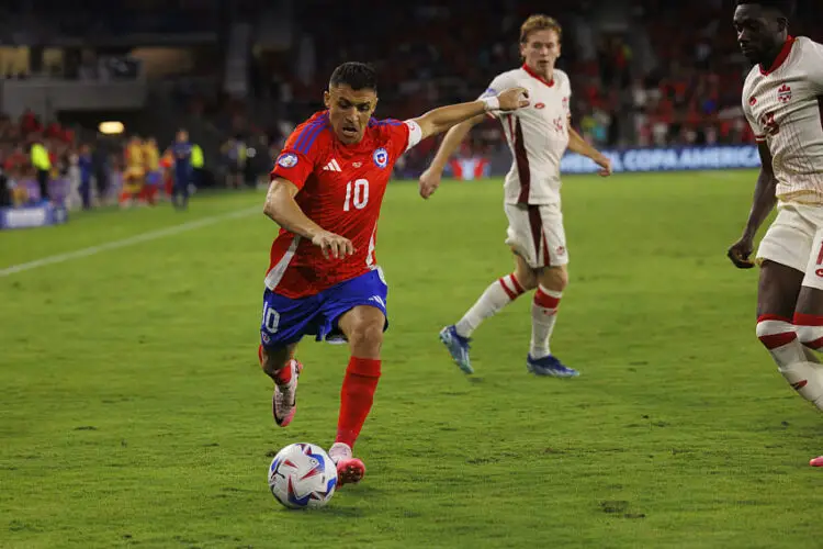 Alexis Sanchez avec le Chili  - Photo by Icon Sport