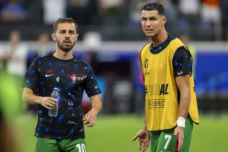 Bernardo Silva et Cristiano Ronaldo - Icon Sport
