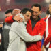 Turkey's Hakan Calhanoglu and Turkey's head coach Vincenzo Montella final celebration during the Euro 2024 soccer match between Austria and Turkey at the Red Bull Arena -Round of 16, Leipzig, Germany - Tuesday July 02, 2024. Sport - Soccer . (Photo by Fabio Ferrari/LaPresse)   - Photo by Icon Sport