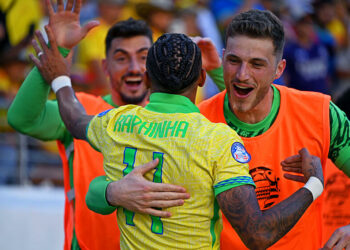 Les Brésiliens lors de la Copa America 2024  - Photo by Icon Sport