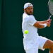 Lucas Pouille (FRA) during his second round match at the 2024 Wimbledon Championships at the AELTC in London, UK, on July 4, 2024. Photo by Corinne Dubreuil/ABACAPRESS.COM   Photo by Icon Sport   - Photo by Icon Sport