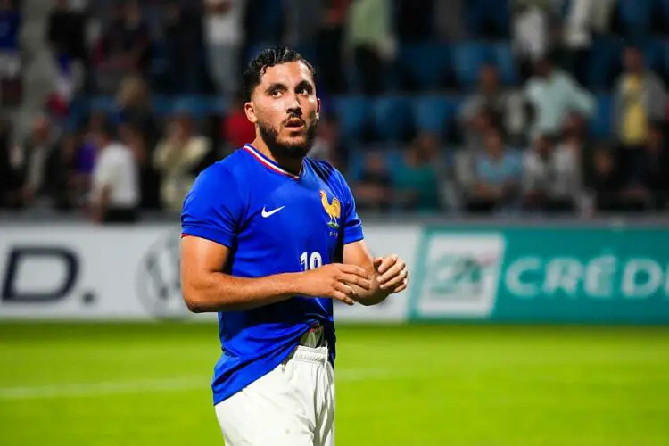 Rayan CHERKI of France after the International Friendly U23 match between France and Paraguay at Stade Jean Dauger on July 4, 2024 in Bayonne, France. (Photo by Pierre Costabadie/Icon Sport)   - Photo by Icon Sport