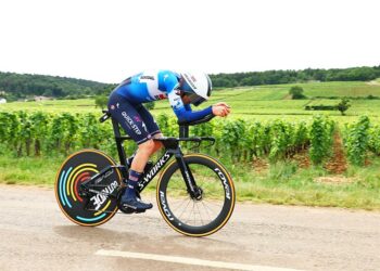 Belgian Louis Vervaeke of Soudal Quick-Step pictured in action during stage 7 of the 2024 Tour de France cycling race, an individual time trial from Nuits-Saint-Georges to Gevrey-Chambertin, France (25,3 km) on Friday 05 July 2024. The 111th edition of the Tour de France starts on Saturday 29 June and will finish in Nice, France on 21 July.   BELGA PHOTO DAVID PINTENS   - Photo by Icon Sport