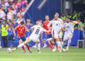 Kroos qui découpe Pedri lors d'Allemagne - Espagne  - Photo by Icon Sport