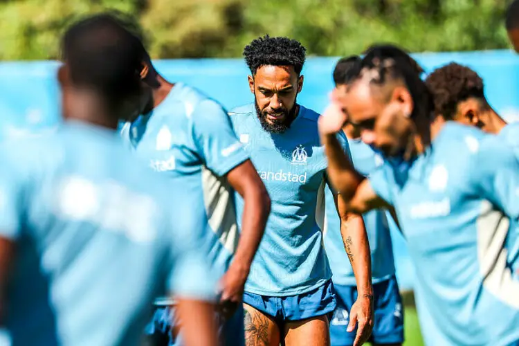 Pierre-Emerick Aubameyang à la reprise avec l'OM  - Photo by Icon Sport