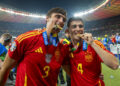 Robin Le Normand avec l'Espagne après la victoire à l'Euro 2024 - Photo by Icon Sport