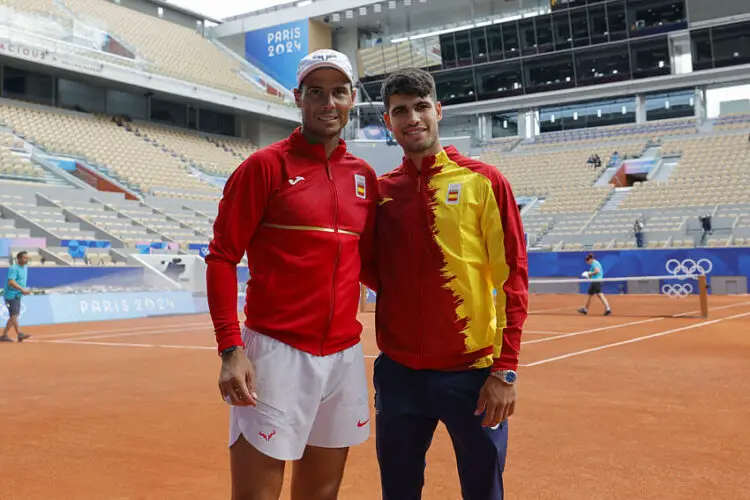 Rafael Nadal et Carlos Alcaraz
(Photo by Icon Sport)