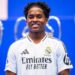 Endrick Felipe Moreira de Sousa poses for photos with Real Madrid jersey during his presentation at Estadio Santiago Bernabeu on July 27, 2024 in Madrid, Spain.   Photo by Icon Sport   - Photo by Icon Sport