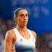 Caroline Garcia (FRA) during her first round match at the Paris 2024 Olympics Games at Roland-Garros in Paris, France, on July 27, 2024. Photo by Corinne Dubreuil/ABACAPRESS.COM   - Photo by Icon Sport