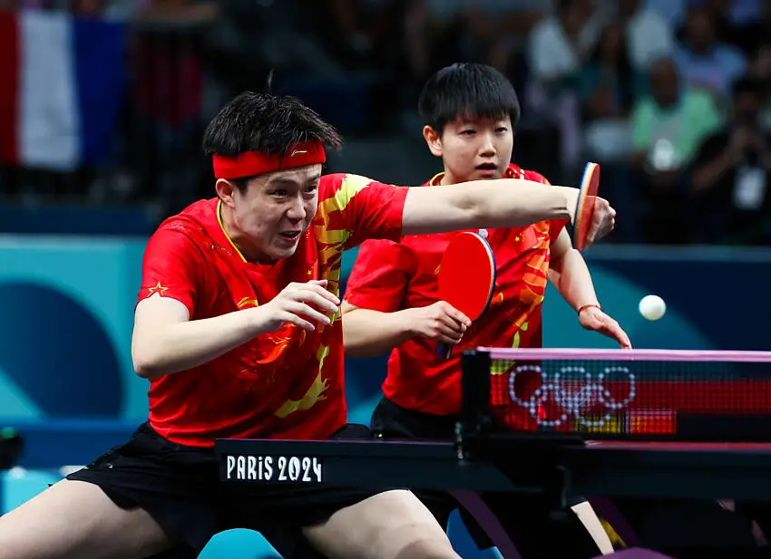 JO 2024 : Premier titre en double mixte pour Wang Chuqin et Sun Yingsha