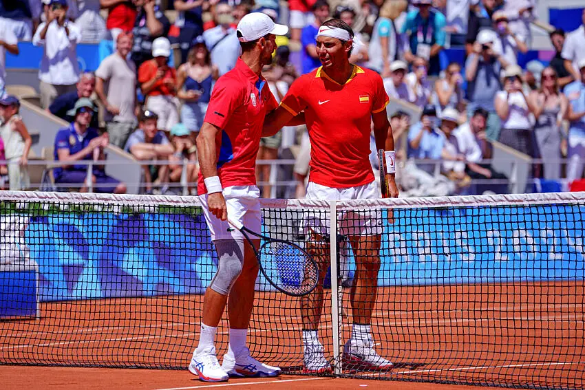 JO 2024 tennis : Novak Djokovic remporte le duel des légendes face à Rafael Nadal