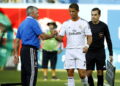Carlo Ancelotti / Cristiano Ronaldo - 03.08.2013 - Real Madrid / Everton - Photo by Icon Sport