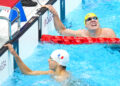 Australia's William Martin (right) wins the Men's 400m Freestyle S9 Final with France's Ugo Didier (left) winning silver at the Tokyo Aquatics Centre on day one of the Tokyo 2020 Paralympic Games in Japan. Picture date: Wednesday August 25, 2021.   Photo by Icon Sport   - Photo by Icon Sport