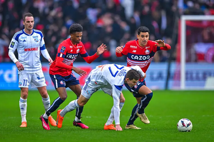 Alan Virginius et Benjamin André avec le LOSC en 2023 - Photo by Icon Sport