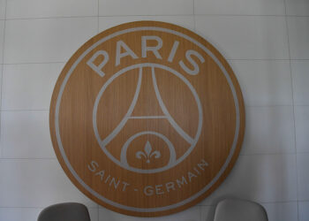 Le logo du PSG (Photo by Sandra Ruhaut/Icon Sport)